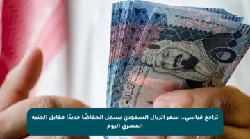 تراجع قياسي.. سعر الريال السعودي يسجل انخفاضًا جديدًا مقابل الجنيه المصري اليوم